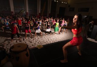 Zimní zumba beach party