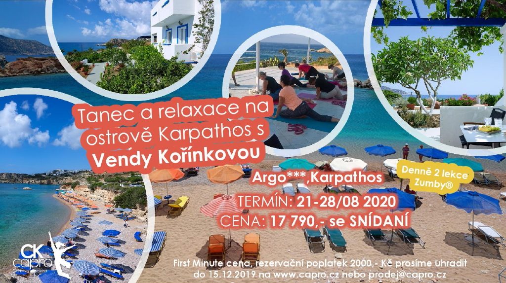 Letní zumba dovolená v Řecku, na ostrově Karpathos