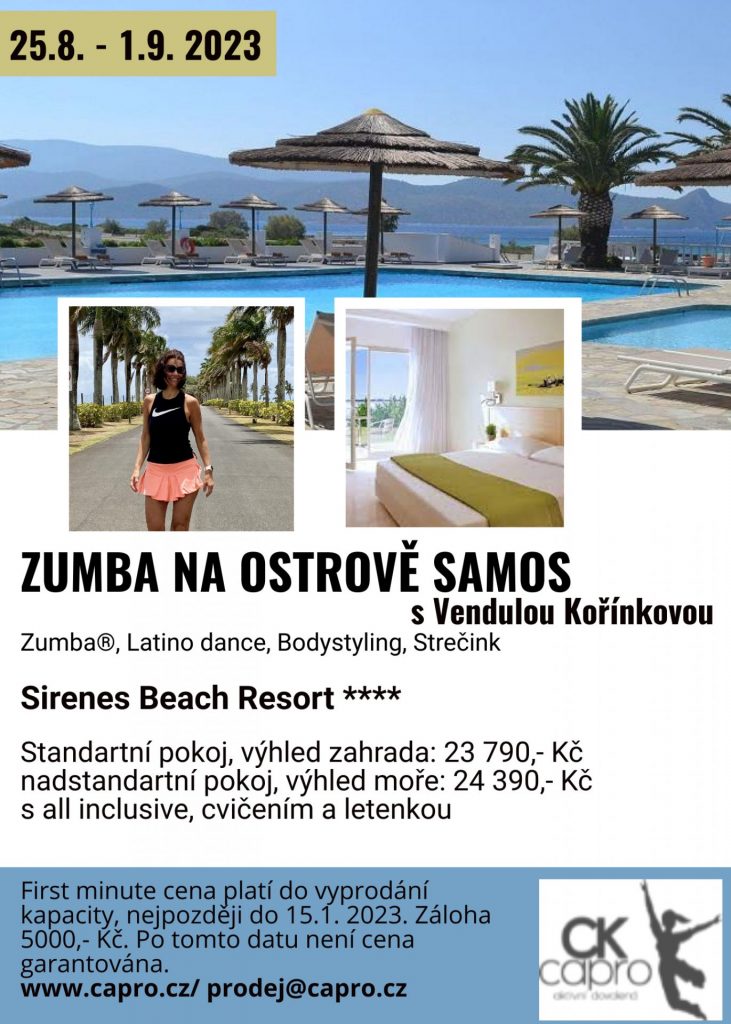 Zumba dovolená na ostrově Samos