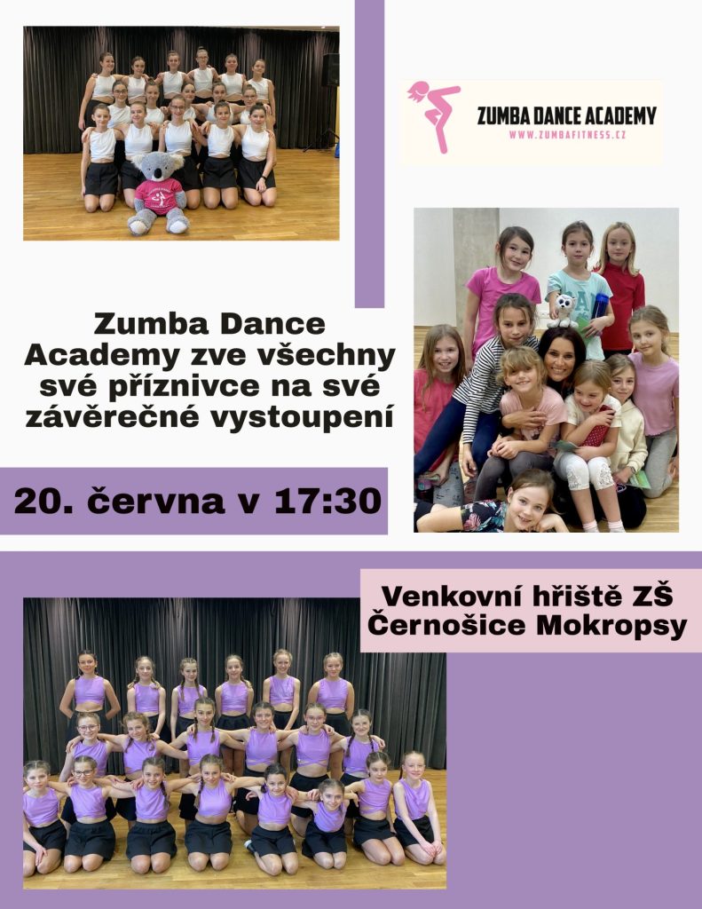 Hurá na prázdniny, vystoupení Zumba Dance Academy