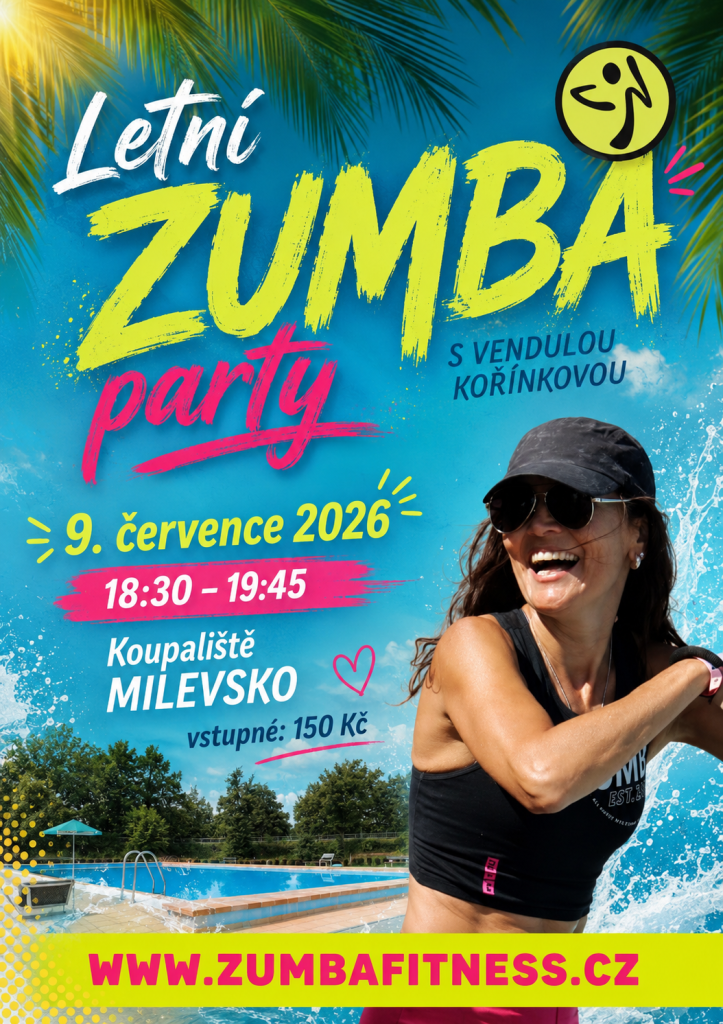 Zumba party na koupališti v Milevsku
