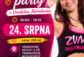 Letní open air zumba v Černošicích – srpen