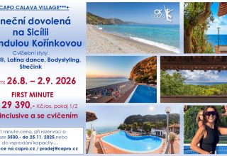 Taneční dovolená na Sicílii s CK Capro, srpen 2026